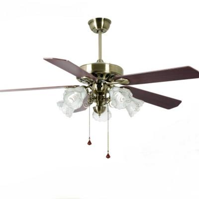 China 52 Inch Antique Hotel AC Decorative Ceiling Fan With Light for sale