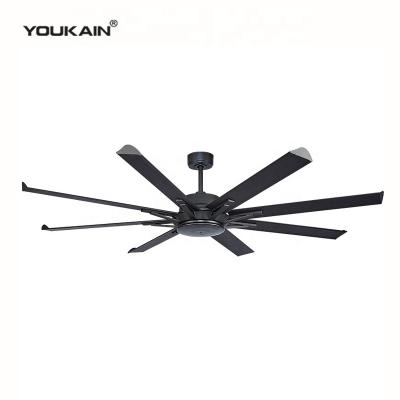 China With best price light commercial 88/108 inch ceiling fans cooling 220v large aluminum 8 blades industrial bldc large ceiling fan Te koop