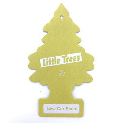 China Fashionable Process Trees Die Cut Colorful Paper Logo 10X10 Small or 7X12cm Custom Perfume Clip Car Air Fresheners for sale