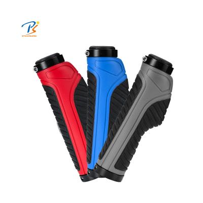 China Colorful Rubber Plastic MTB Bicycle Grips for sale