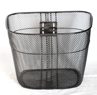 China Plastic size and shape can be customized removable handlebar basket for electric bike and bicycle for sale