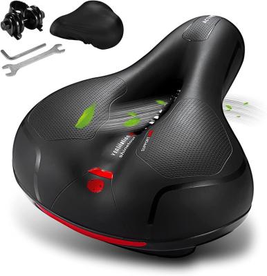 China ORIGINAL DESIGN Artificial Leather E-Bike Bicycle Seat Heavy Support Vacuum Sporty Customized Folding Saddle for sale