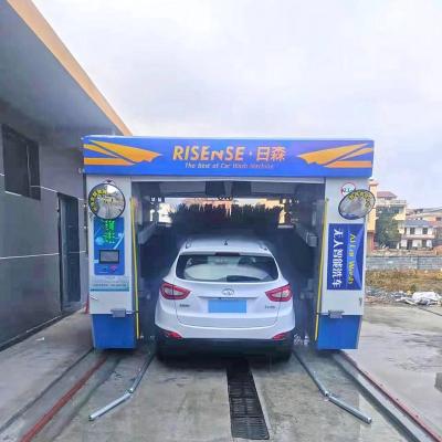 China 380V Fully Automatic Rollover Car Wash Machine With Wheel Brush for sale