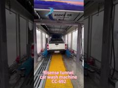 17580*3800*3440mm Full Automatic Express Car Wash Tunnel with 14 Brushes and Air Dryer