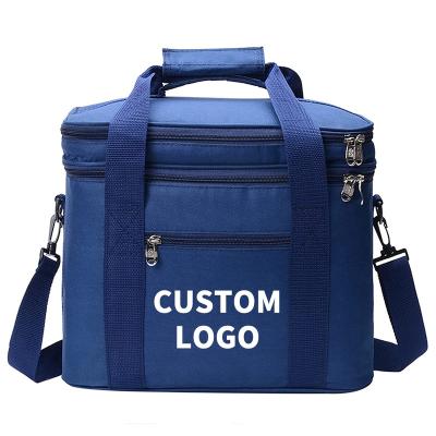 China Manufacturer Customized Large Capacity Food Delivery Bag Polyester Waterproof Cooler Bag Waterproof Oxford Cloth Lunch Bag for sale