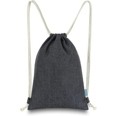 China Factory Hot Sale Fashion Wholesale High Quality Eco Friendly Cotton Canvas Gym Good Quality Drawstring Bag for sale