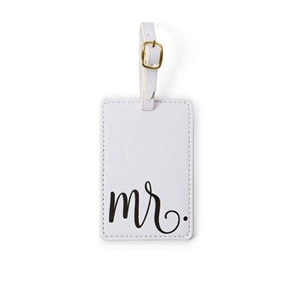 China Passport Bags Honeymoon Travel Tags Wedding Bridal Gift Travel Luggage Tags For Couples Wedding Mr and Mrs PU Leather Travel Luggage Tags for sale