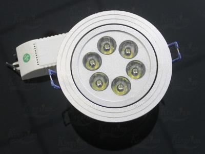 China 6W Super Bright LED Ceiling Downlights 30°/ 45°/ 60° Narrow Beam , CE and RoHS for sale