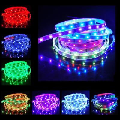 China 5 RGB Geleide Stroken 12V Flexibele SMD 5050 60led 50000Hours van het meter Lage Voltage Te koop