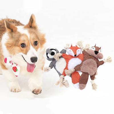 China Stocked Funny Cute Durable Pet Toys Lovely Animal Pet Squeak Toys Tough Firm Teeth Clean Pet Chew Toys for sale