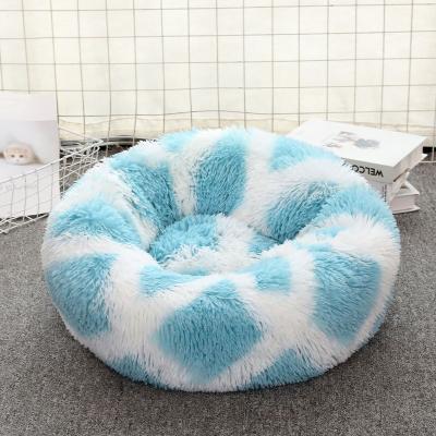 China Wholesale Luxury Design Donut Dog Cat Bed Orthopedics Small Dog Fashion Soft Fluffy Bed for sale