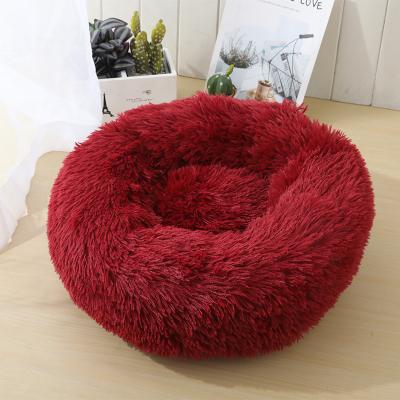 China Dogs Manufacturer Wholesale Warm Soft Non Slip Washable Luxury Faux Fur Pet Dog Beds For Dog for sale