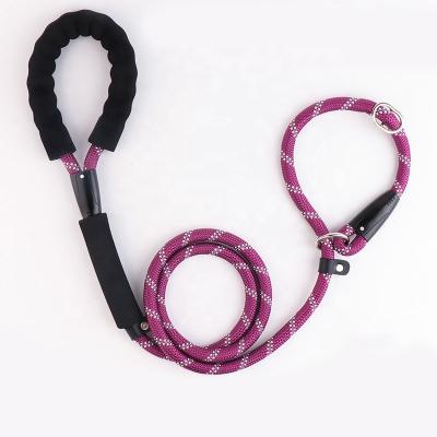 China High Quality Adjustable P Shaped Night Pet Slip Leash Rope Pet Leash Thoughtful Selling Best High Quality Nylon Leash for sale