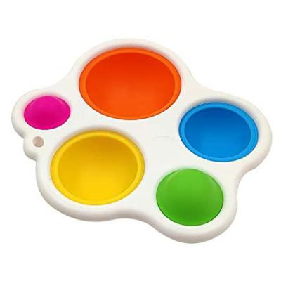 China Hot Selling Simple Stress Reliever Amazon Silicone Baby Sensory Stirrer Flipping Toys Or Simple Board Gifts For Age 1-3 for sale