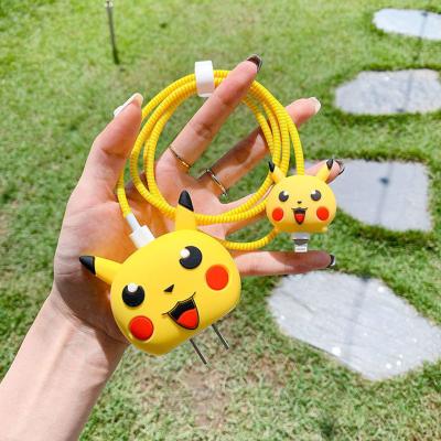 China Custom Data Line Big And Small Cute Animal Bite Protector Cable Charger Cord Light Custom Data Line For Phone for sale