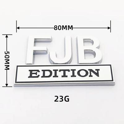 China Hot Selling FJB Cute/Cartoon Amazon Symbols Car Chrome Letter Plate 3D Logo Metal Material Badges Mark Auto Fender Decal Stickers for sale