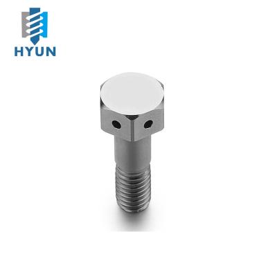 China Manufacture Aluminum Hex Head Bolt Screw With Hole for sale