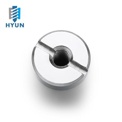 China Slot Flange Aluminum Recessed Cap Nut for sale