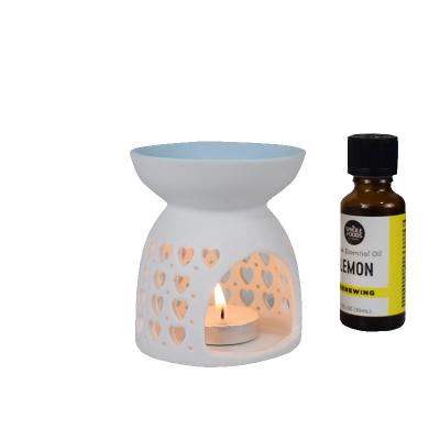 China Aromatherapy Incense Censer Home Decor Hotel Decor Lovers Wax Melt Ceramic Candle Burner Warmer Oil Burner for sale