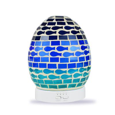 China Waterless Auto Off Air Electric Desktop Ultrasonic Humidifier Diffuser Mosaic Essential Oil Indoor Aromatherapy Diffuser for sale