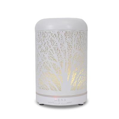 China High Quality Artificial Electric Essential Oil Diffuser Diffuser Ultrasonic Cool Metal Mist Air Humidifier Forest Design Aroma Diffuser for sale