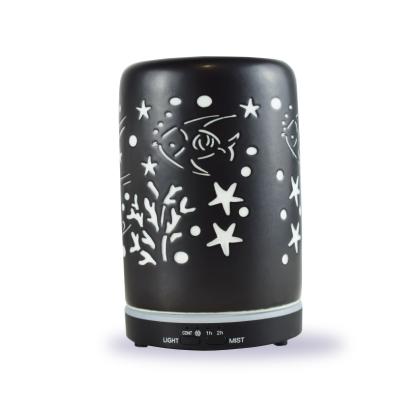 China 7 Colors LED Lights Ultrasonic Aroma Diffuser USB Ceramic Fragrance Oil Humidifier for sale