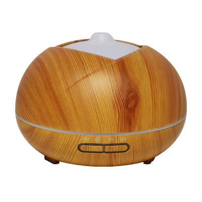 China Color Changing LED Light Aromatherapy Diffuser Wooden Grain Essential Oil Diffuser Electric Ultrasonic Air Humidifier Indoor for sale