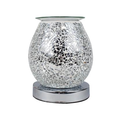 China Silver Touch Electric Wax Melter Mosaic Wax Melter Melter Crack Warmer Silver Touch Oil Burner Oil Burner For Home Use for sale