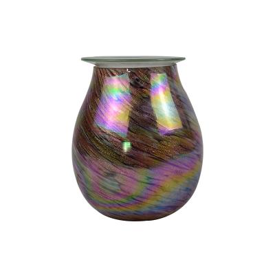 China Aromatherapy Glass Special Scented Wax Light Effect Tart Fragance Oil Burner As Air Purifier for sale