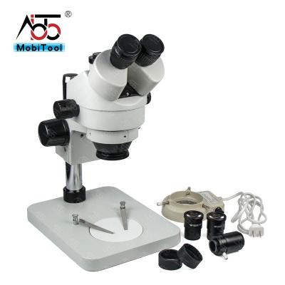 China 7-45X Phone Repair Trinocular Stereo Simul-focal Microscope with Camera for Precision Soldering Retouch MON 7H45 PST for sale