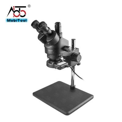 China HD 7-45X Trinocular Industrial Welding Microscope with Camera for Mobile Phone Repair MY-745PLT for sale