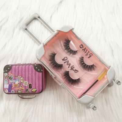 China Mink 3d eyelashes 16mm mink lashes3d mini suitcase packaging seller 20mm natural marble box eyelashes 22mm short wick durable wholesale for sale