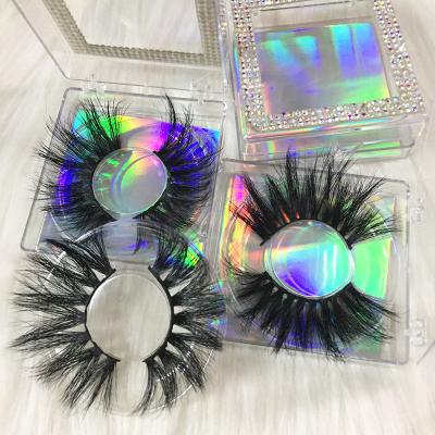 China Private Label Mink 5d 25mm Fluffy Mink Lashes 30mm Lashes Bulk 3d Fake Tapered Mink Eyelashes Wholesale for sale