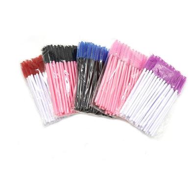 China Eyelash Makeup Disposable Eyelash Brushes Wand Applicator Brushes Eyelash Extension Mascara Wand Brushes for sale