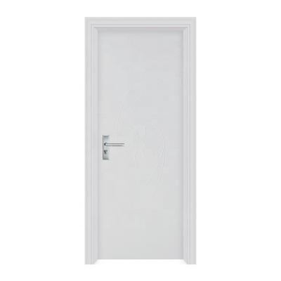 China Modern Factory Custom Wholesale High Quality Cheap Price With Frame Pure White Wpc Door for sale