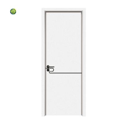 China Factory Direct Sale Modern High Quality White Bedroom Wpc Door With Frame PVC Wpc Door Panel for sale