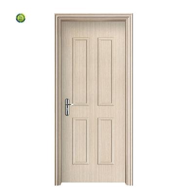 China Modern Professional Wood Exteropr Composite Door Simple Design Fireproof Entrance Door for sale