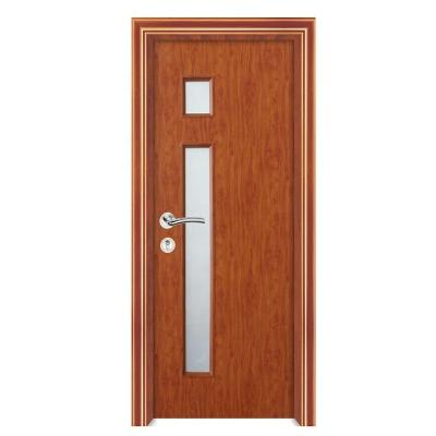 China Customized Modern Wholesale WPC Door Modern Design PVC Wood Plastic Composite Door for sale