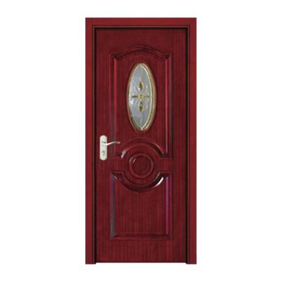 China Hason Modern Luxury Design Wpc Glass Door Frames Wooden Home Doors for sale