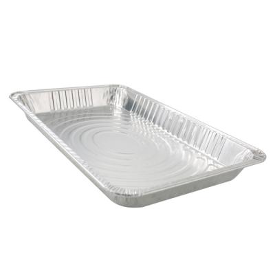 China Eco - Friendly Disposable Full Size Aluminum Foil Fast Food Baking Trays Medium Container for sale