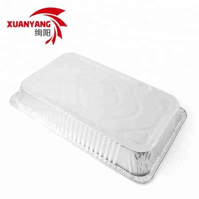 China Aluminum Foil Steamer Full Size Microwavable Table Trays Disposable Aluminum Foil Container for sale