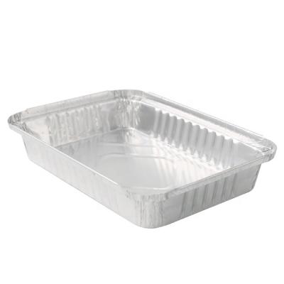 China Microwavable Aluminum Foil Disposable Caterer Quick Food Packaging Containers for sale