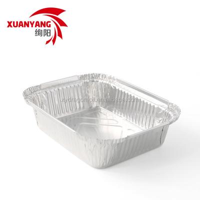 China Microwavable Disposable Aluminum Foil Lunch Box For Food Packaging for sale