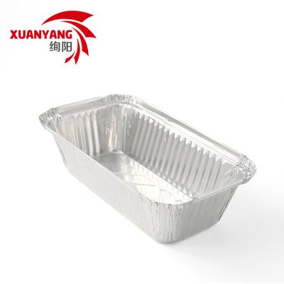 China Aluminum Foil Microwavable Disposable Container Mini Bread Pans For Bread Baking for sale