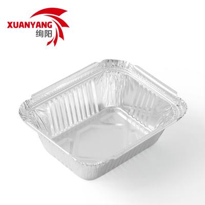 China 250ml Small Microwavable Aluminum Foil Container For Oven With Dome Lid Paper Lid for sale