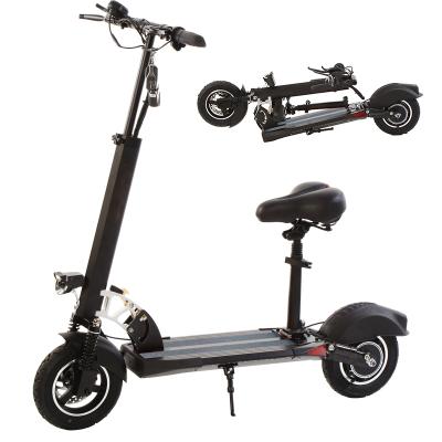 China Aluminum alloy frame EU UK drop shipping electric scooter lithium battery 500W powerful electric scooter wholesale for sale