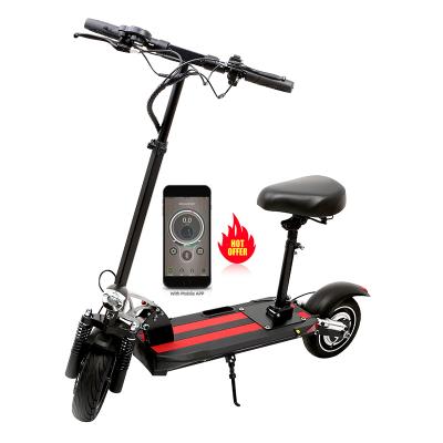 China Aluminum Alloy Frame EU UK Drop Shipping 500W 800W Off Road Motor Folding Fast Adult Electric 10Inch Scooters With Suspension for sale