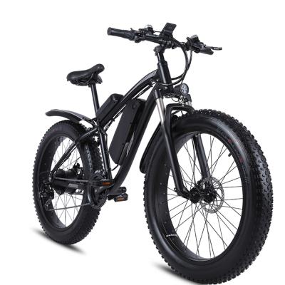 China Aluminum Alloy Electric Bike 1000W 48V Fat Bike 4.0 Tire Mountain Bike Beach Snow Bike For Men MTB Ebike for sale