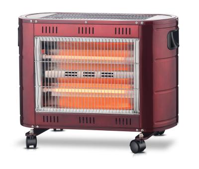 China Free Silver Quartz Heater With Good Quality Wheels 2000W Electric Heater CE/CB 2020 Best Seller 3 Fast Faces for sale