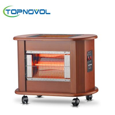 China Quick Heating CE/CB 2021 2 Hot Faces For Sale Wood Grill And 3 Quartz Heater With Good Quality And Safety Heating Elements 1500W for sale